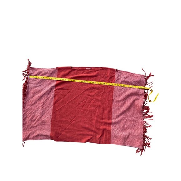 Universal Thread Red & Pink Fringe Scarf OSFM - Picture 4 of 4